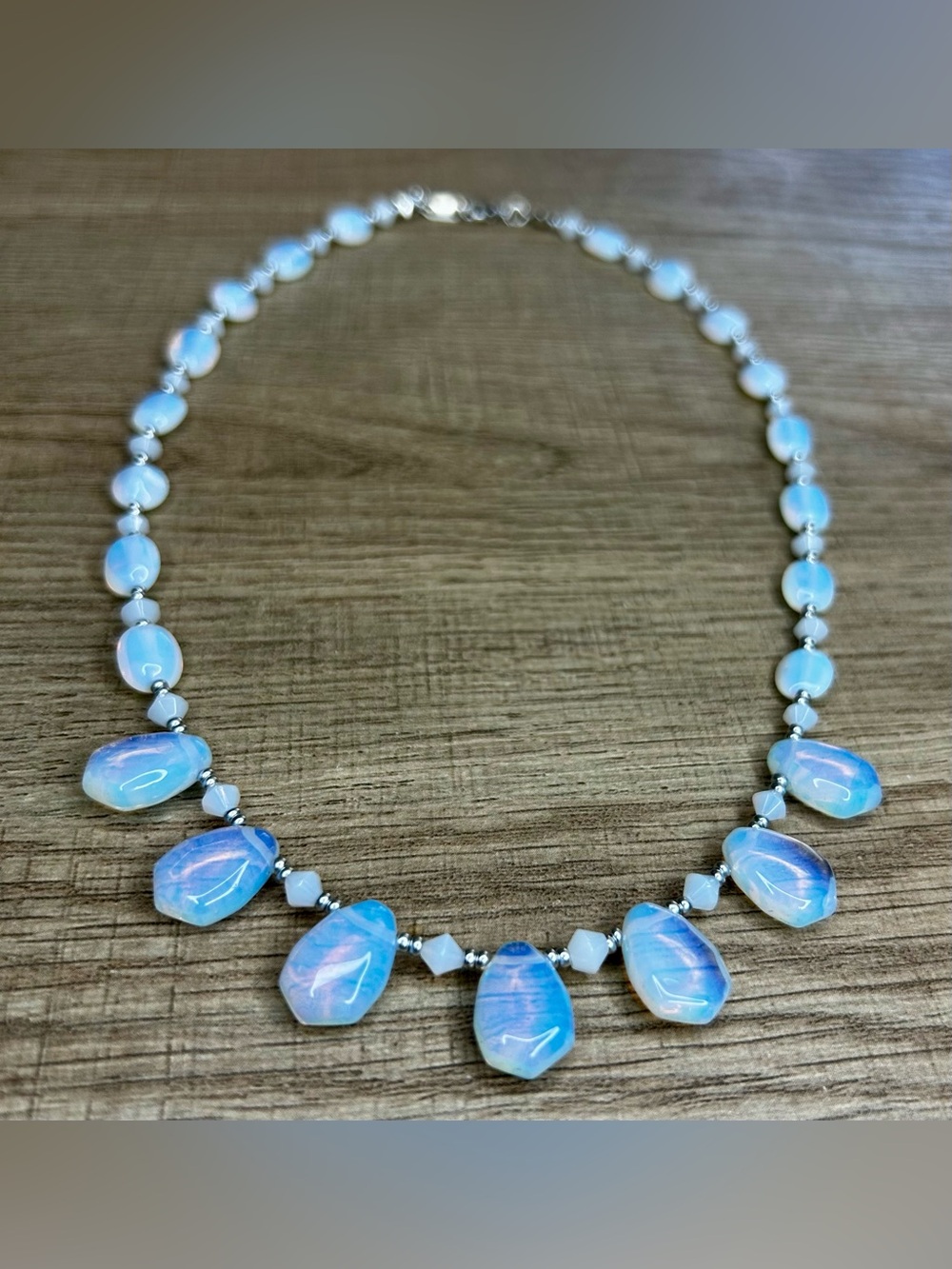 Opalescent (Opalite) Stone Necklace Handmade